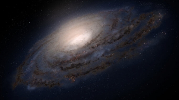 Черная дыра в центре нашей галактики увеличила свою яркость в 75 раз за несколько часов